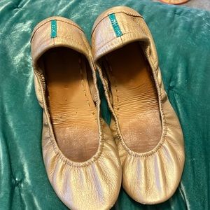 Tieks Metallic Gold Size 9